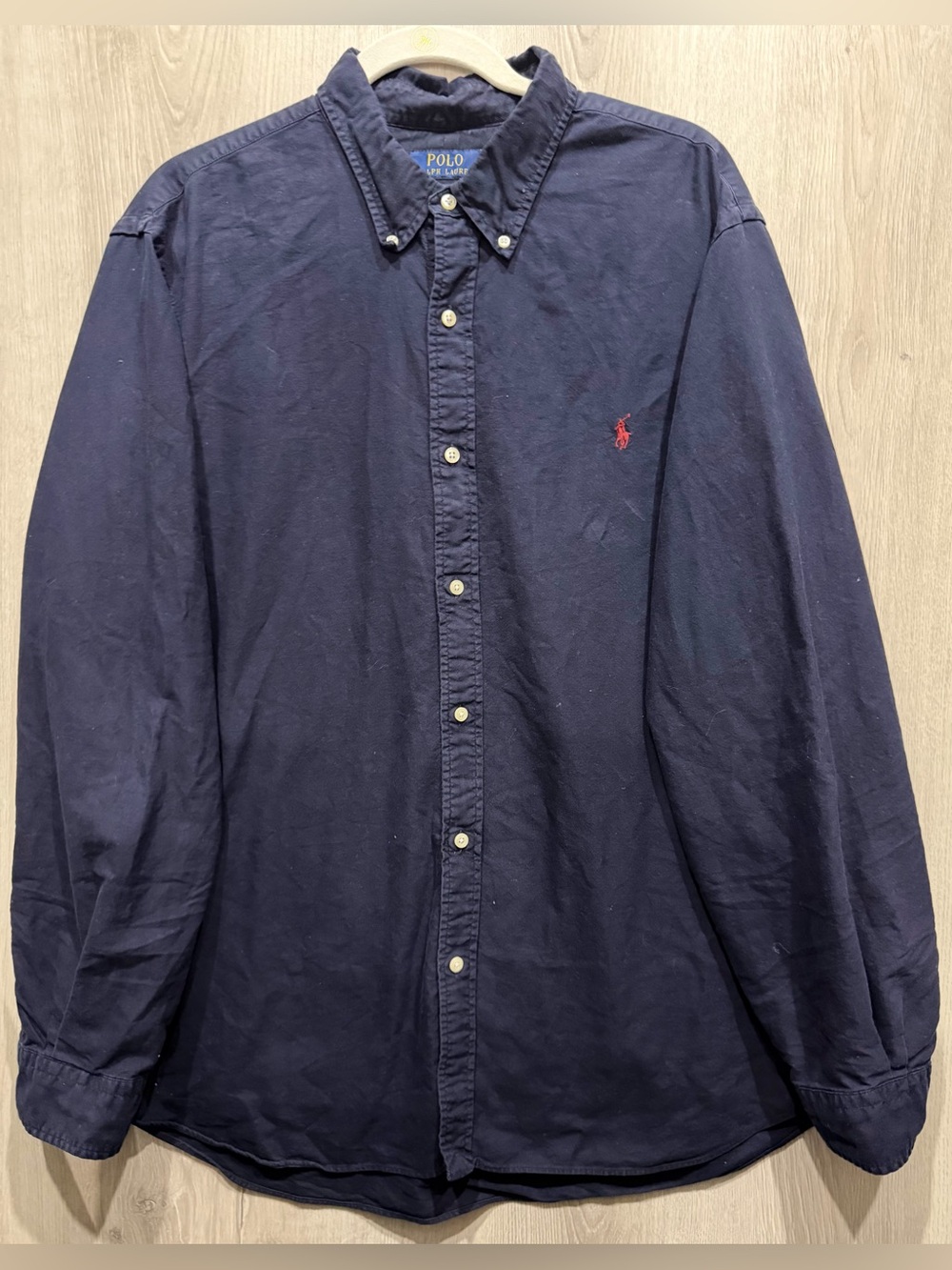 Polo Ralph Lauren Classic Fit Navy Blue Oxford Button-Down Shirt XXL